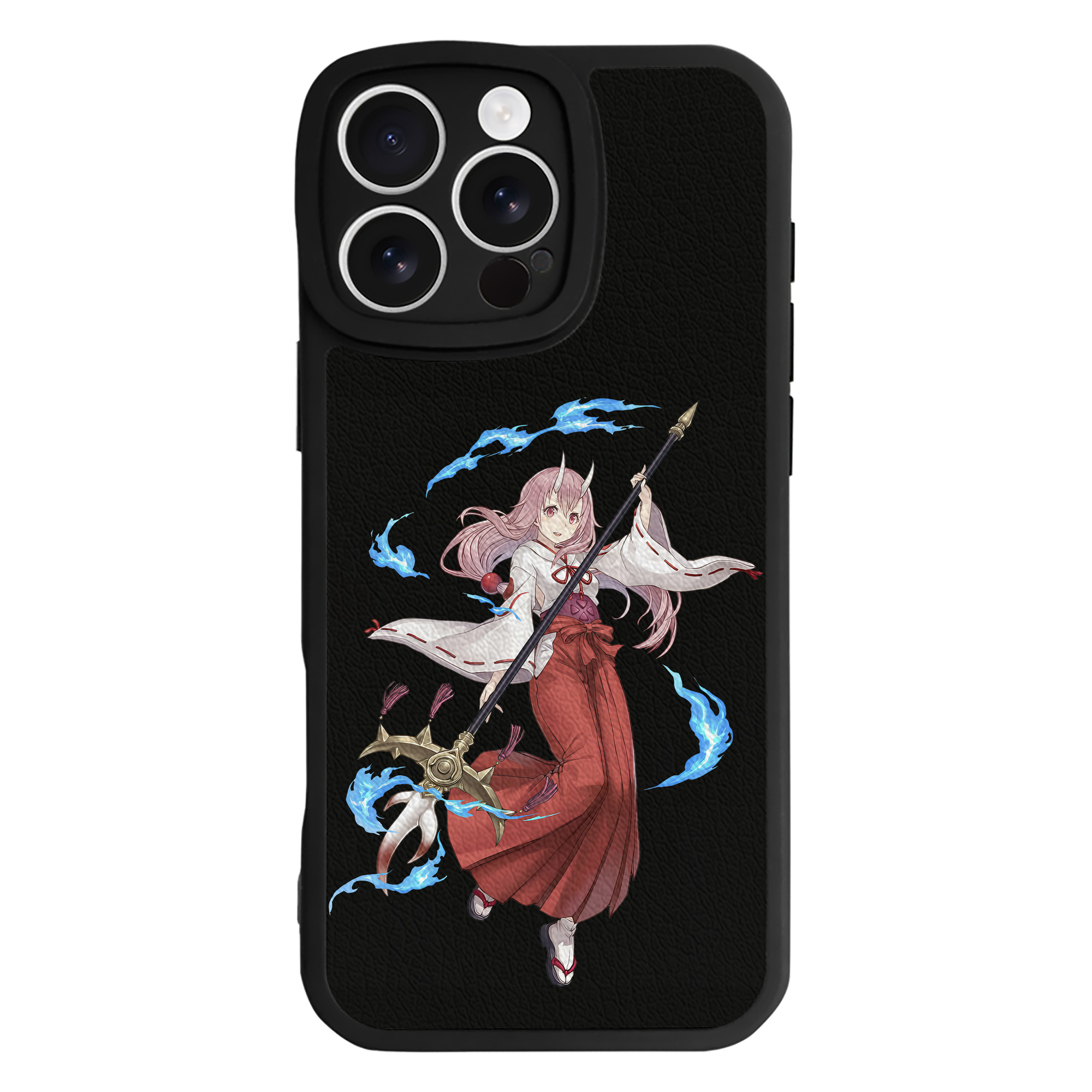 （画像用） 転スラ Regarding Reincarnated to Slime 【iPhone 16シリーズ対応】シリコンスマホケース（レザー調） 材質：シリコン